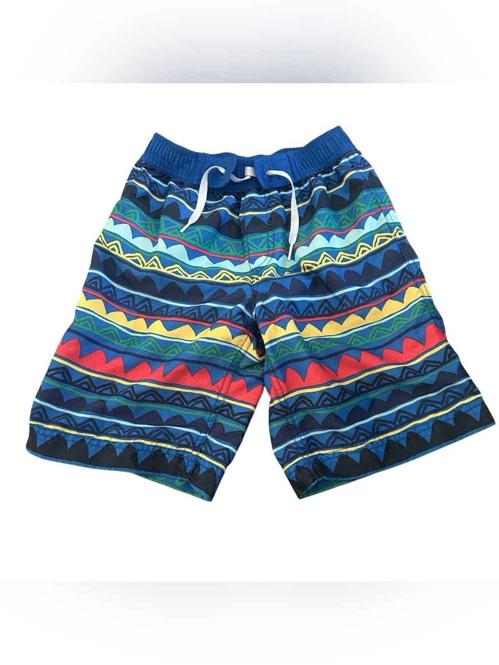 Hanna Andersson Geometric Swim Trunks Shorts Youth Boy Size 6/7